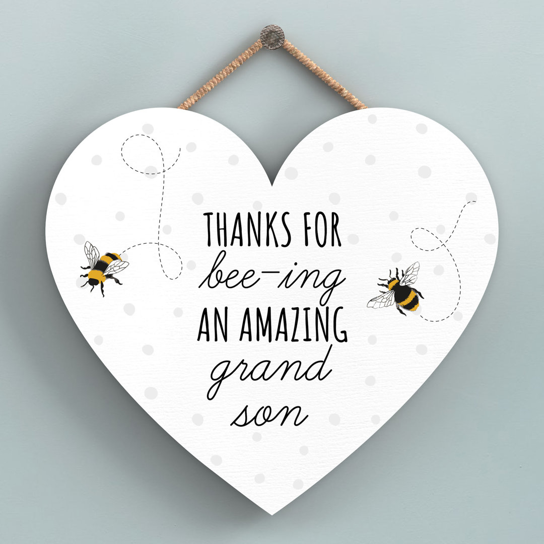 Bee Thanks For Bee-ing Grandson Wall Décor