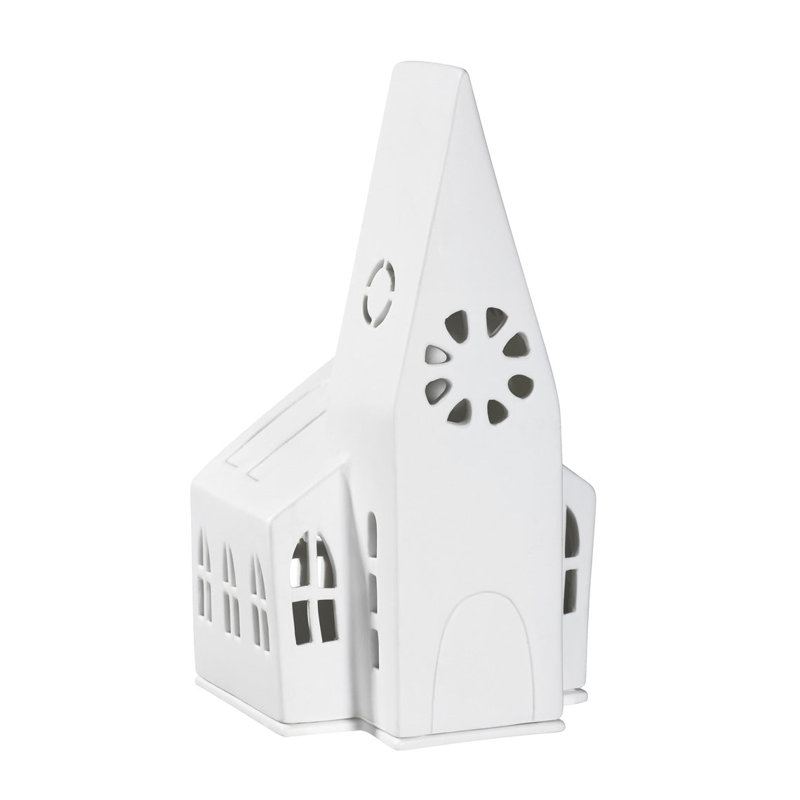 Porcelaine Village House Church, H 9,1 po x l 4,7 po x P 4,5 po