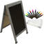 Tableau noir magnétique autoportant, 40 po x 23 po-95949769