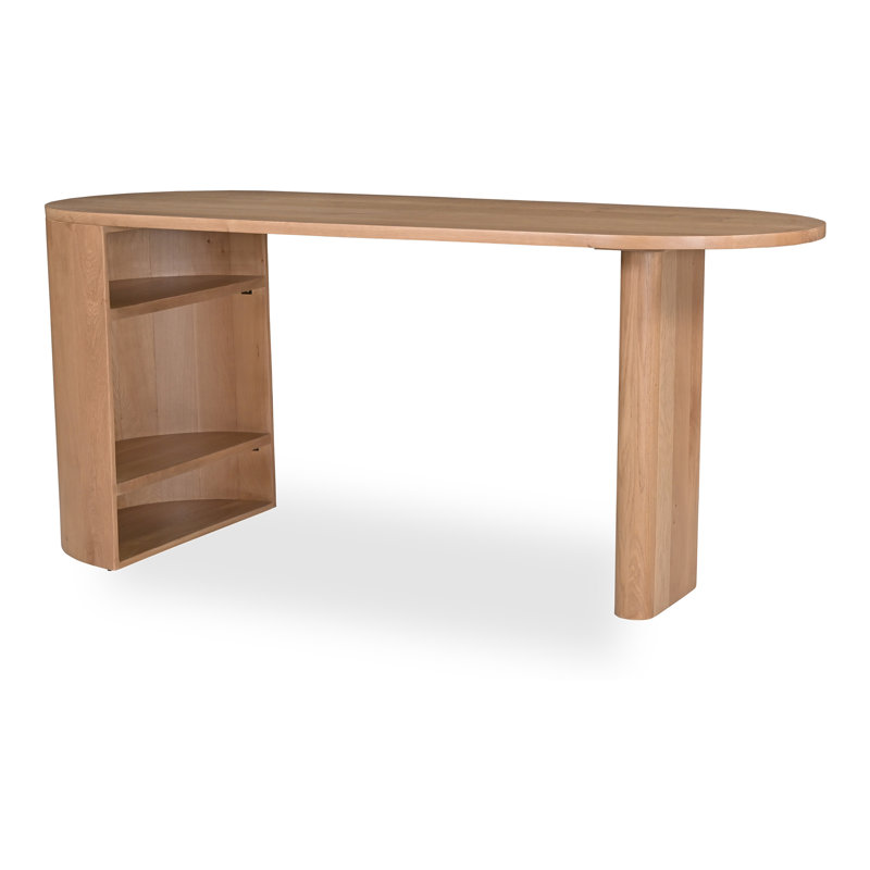 Element Oval Solid Wood Writing Desk