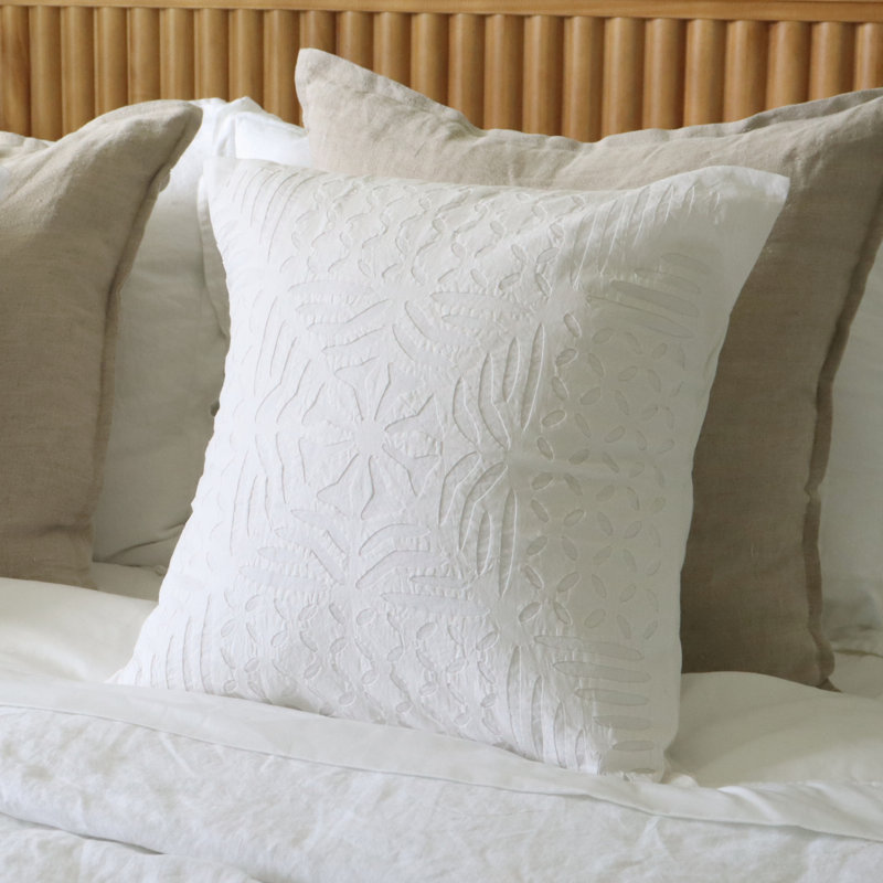 Applique en coton, Blanc