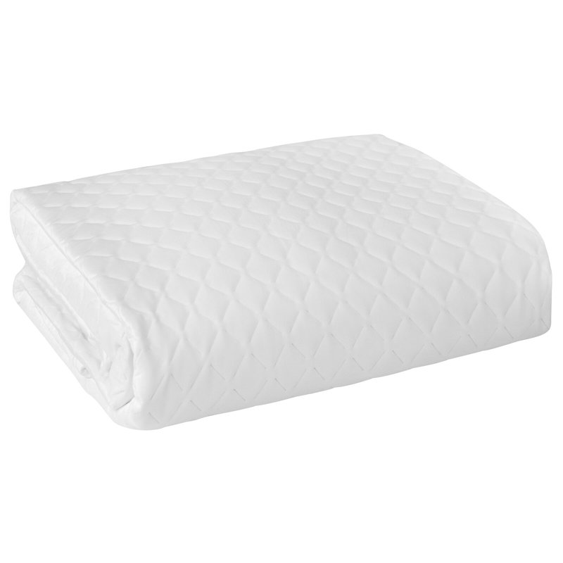 Gapspard Geometric Shapes Bedspread, W220 x L240cm, White