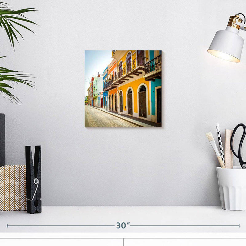 Nicci San Juan, maisons colorées, H 10 po x l 10 po