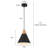 Hinsinger 1-Light 9.4“ Wide Single Cone Kitchen Island Pendant Light with Wood Accents-967346898