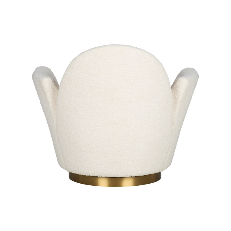 Alba Boucle Swivel Armchair