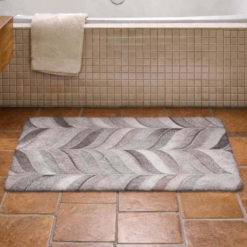 Tapis à chevrons de qualité supérieure lavable à la machine ADS106, 1 pi 8 po x 2 pi 6 po