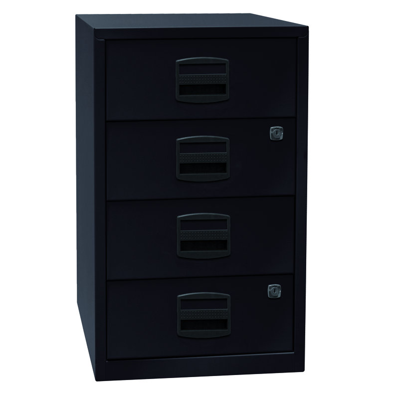 Pfa 41.3cm Wide 4 -Drawer File Cabinet, Black