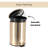 Golden Metal Step On Trash Can / Waste Basket - 0.8 Gallons