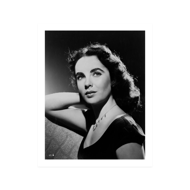 Elizabeth Taylor Classical Elegance Open Edition Unframed, Unframed, 8" W x 10" H