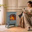 HOMCOM 39 cm W Grey Electric Stove