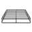 Textured Fabric Queen Mattress Base - Black Metal Construction 12 Slat Support 700Lbs Capacity Easy Up 8.5" Height With Frame & Inch-766352407