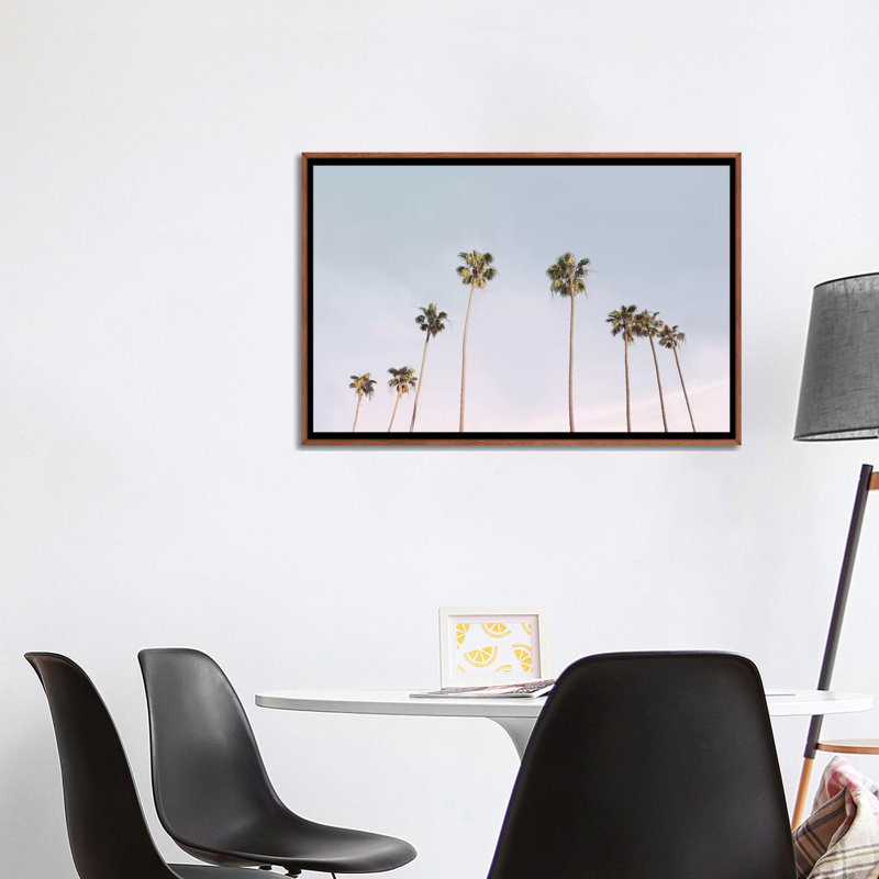Photographie « california trees », H 26 po x l 40 po x P 1,5 po, Toile avec cadre en bois classique