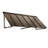 Awntech Houstonian Standing Seam Metal Fixed Awning with Open Sides-28213109-121459023-126123790