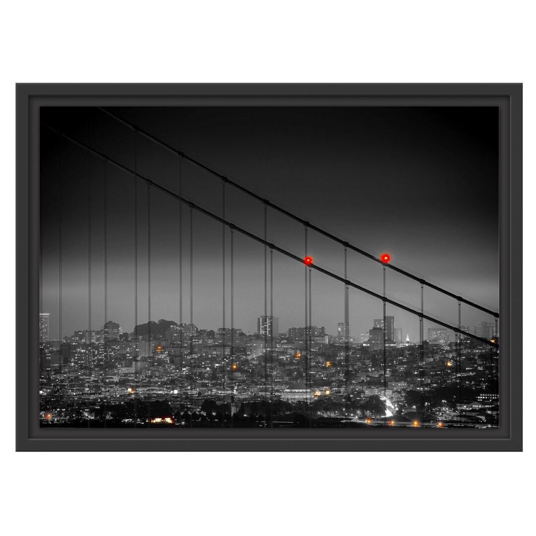 Gerahmtes Wandbild Skyline von San Francisco