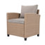 Ensemble de 6 chaises d'extérieur en osier de rotin pour patio, chaise, tabourets et table-881972358-881972352