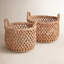 Emlyn Rattan Basket Set With Handles