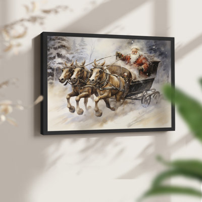 «Chirstmas Art» -CCCLLX-III - Reproduction encadrée - Restickable