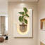 Peinture à suspendre de grès de style crème plante verte hydroponique décoration peinture suspendue-355940139-355940132