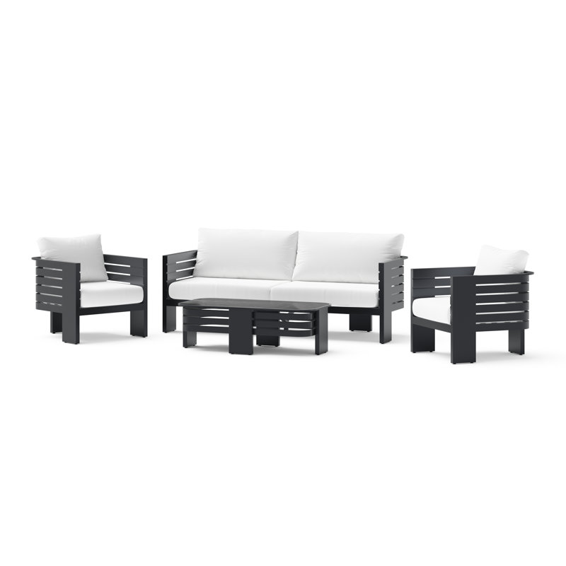 4Pc Deep Seating Furniture Set