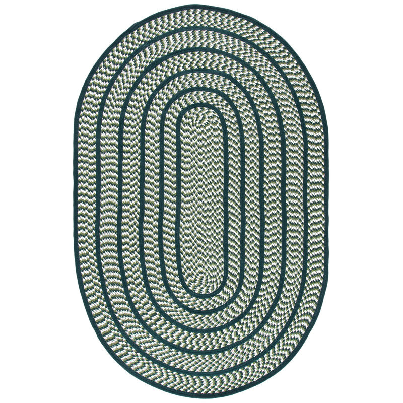 Georgina Hand Woven Performance Geometric Rug, Oval 8' x 10'