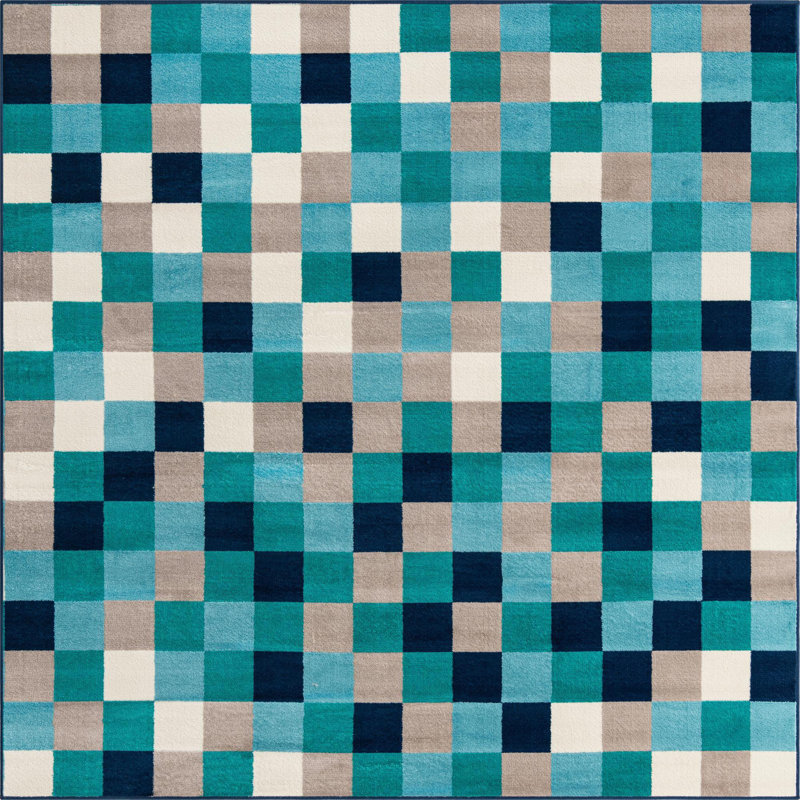 Analiese Geometric Indoor Rug, Square 7'10"