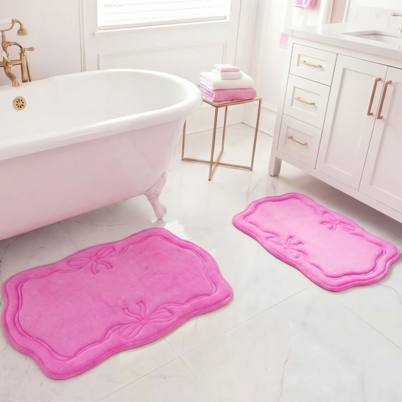 Ensemble de tapis de bain en mousse viscoélastique