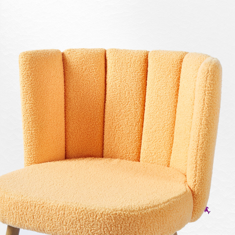 Kurin Upholstered Dining Side Chair (Set of 2), Orange