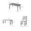 Ensemble de salle à manger 6 personnes: table de salle à manger rectangulaire avec 4 chaises rembourrées et un banc-1557970954-1557970957-1557970956