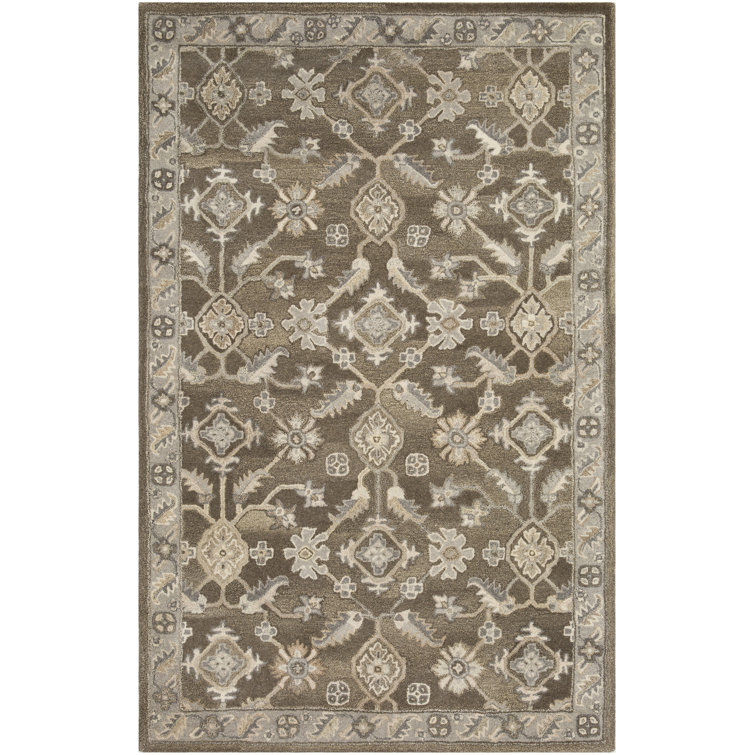 Tapis brun foncé / gris anthracite Soho