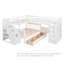 Lit superposé simple en forme de L avec 3 tiroirs-1850130163