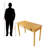 Canonbury Solid Wood Construction Computer Desk in Honey Finish, 28.72" H X 41.97" W X 20.38" D