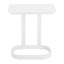 Table d'appoint extérieure 22 po en aluminium blanc