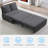 Modern Convertible Sofa Bed With Linen Fabric - Easy Pull-out Design Transforms From 43.5" Armless Sofa To 79.9" Bed, High-quality Sponge & Metal Frame-685468944