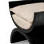 Stool Claybourne Black Oak Verneer Bouclé Sonata Cream