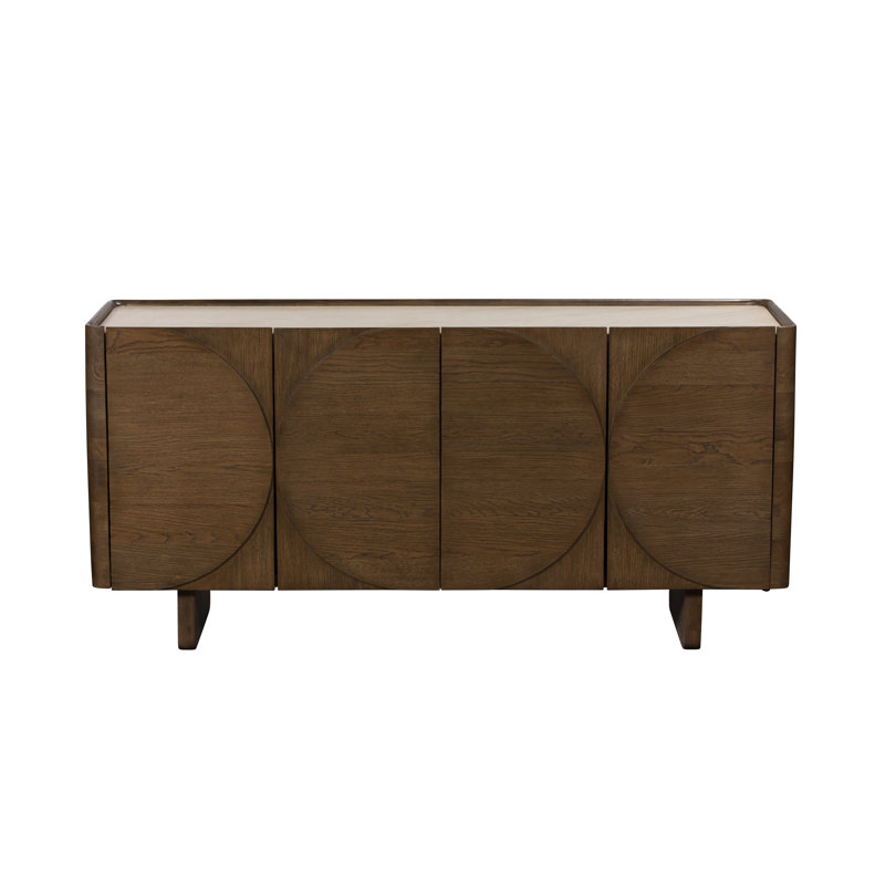 160 cm W Oak Solid Wood Sideboard