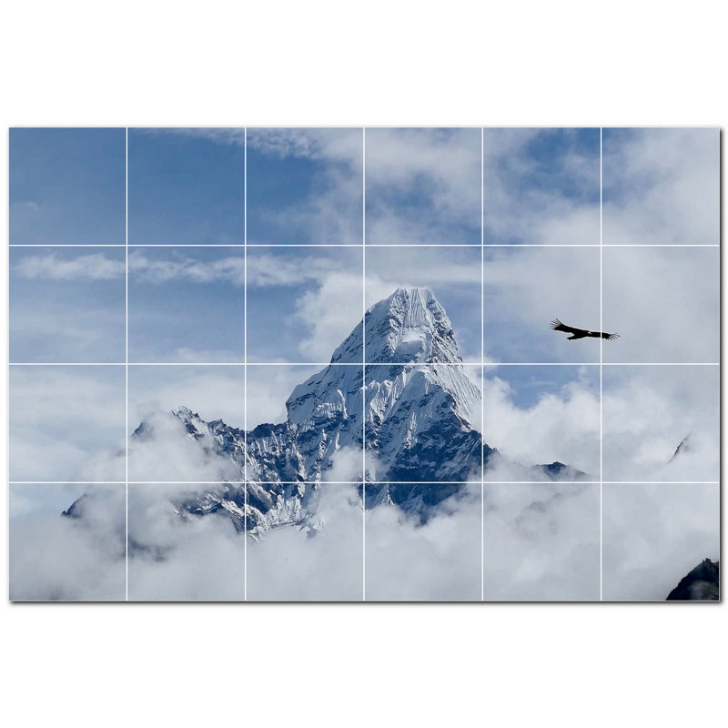 Murale décorative en céramique 4,25 po x 4,25 po