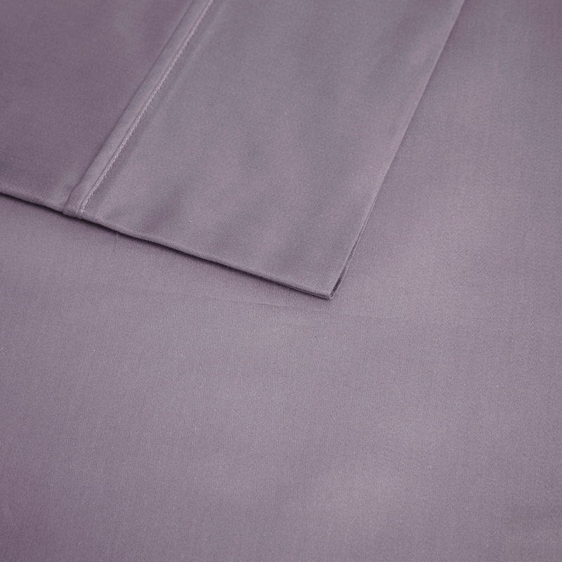 Ensemble de draps 4 pièces en mélange de coton rafraîchissant, parfait pour les dormeurs chauds et la gestion de l'humidité
