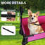 Chariot utilitaire pliant robuste avec banc et laisse pour chien pour le camping et le magasinage-119357741-131246750