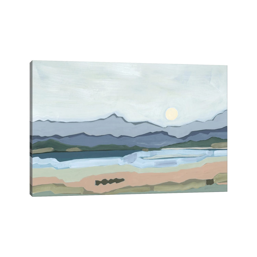 Moonrise Over The Valley, 2023 by Andrea Mejia - Gallery-Wrapped Canvas Giclée on Canvas