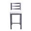 Outdoor Armless Aluminum Barstools With Cushion