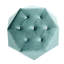Élégant repose-pieds et rangement en velours avec motif en losanges Polygon - idéal pour la maison, L 34 po x l 30,5 po H 13,5 po-796573580