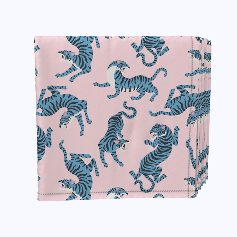 Polyester Animal Print Square Napkin