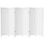 6 Ft. Tall Adjustable Shutter Room Divider White 3 Panel-1995893444-1995893446