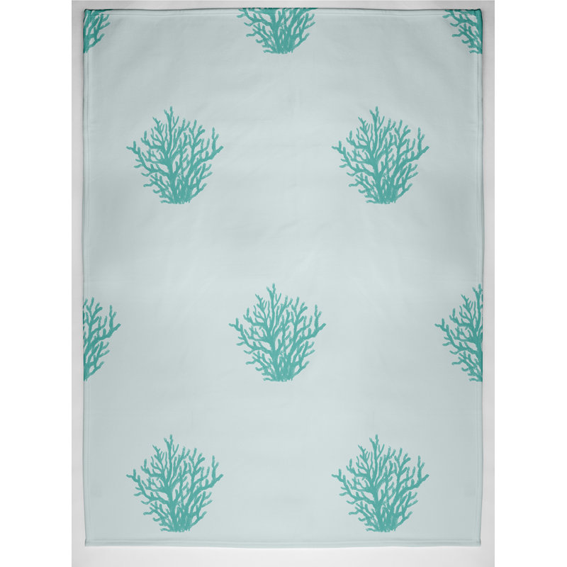 Hough Floral Blanket, Green