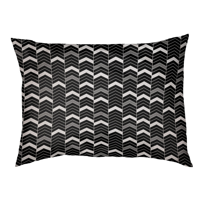 Coussin Rhonda, 40 po x 40 po, Noir, Bourre en polyester