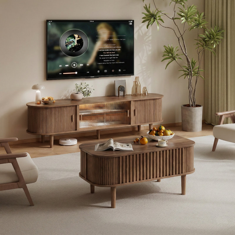 40" Lift Top Coffee Table With Storage, Faux Marble Tabletop & Solid Rubber Wood Legs, Mid-century Modern Lift-up Coffee Table For Living Room Natural Oak