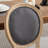 High Quality French Country Upholstered Farmhouse Dining Chairs,French Style Solid Wood Frame Antique Painting Linen Fabric ,Set Of6 Dark Grey-1747611071