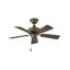 Ventilateur de plafond extérieur à 5 pales de 36 po avec chaînette Barwood-252248596