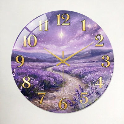 Horloge murale lavande