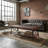 Tufted Faux Leather Upholstered Coffee Table, Soft Cushioned Center Table For Modern Living Room & Home Furniture